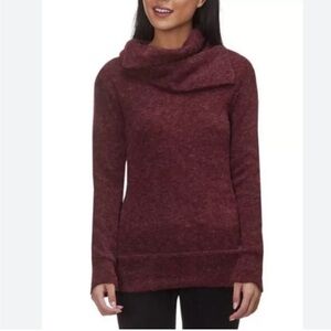 Kavu Women's Sweetie Maroon Cowl Neck Sweater